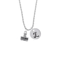 thumbnail image 2 of Delight Jewelry Silvertone 3-D ''Denied'' Stamp Silvertone Script Initial Disc - Z - Charm Necklace, 20"+3", 2 of 4