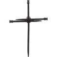 thumbnail image 3 of Dicksons Large Three Driven Nails Brown Rust Look 12.5 Metal Wall Cross, 3 of 3