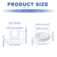 thumbnail image 2 of Uxcell 3 Pcs Tapón de Silicona en Forma de T, Diámetro 102 mm/4.02 Pulgadas, Tapón de Silicona Elástico Impermeable Reutilizable, Tapón de Agujero Redondo para Equipos de Tuberías, Blanco, 2 of 7