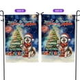 thumbnail image 2 of Merry Christmas and Happy New Year Santa Alaskan Malamute Holiday Xmas Winter 2025 Garden Flag 12x18in Double Sided Alaska Mal Dog Lovers Gifts Outdoor Decor - 00024, 2 of 5