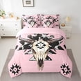 thumbnail image 2 of Castle Fairy Bull Skull Twin Bedding Sets,Tribal Aztec Bedding Comforter Set, 2 of 8