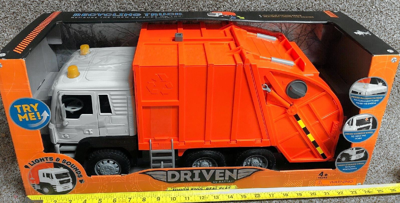 DRIVEN Toy Recycling Truck Orange Standard Series