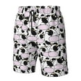 thumbnail image 6 of Uemuo Cute Animal with Cow Pattern Men's Swim Trunks Hawaiian Beach Bathing Suit Swimsuits Beach Quick-Dry Shorts with Pockets-X-Large, 6 of 9