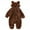 Brown, variant on GYRATEDREAM Newborn Jumpsuits Baby Bear Ear Snowsuits Infant Fleece Zipper Hooded Romper Warm Outwear, Brown 18-24 Months