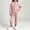 #4Pink, variant on Acaics Girls' 2 Piece Fleece Tracksuit Set: Stand Collar Button Up Long Sleeve Jogger Outfit, Warm Loungewear for Girls Ages 1–10