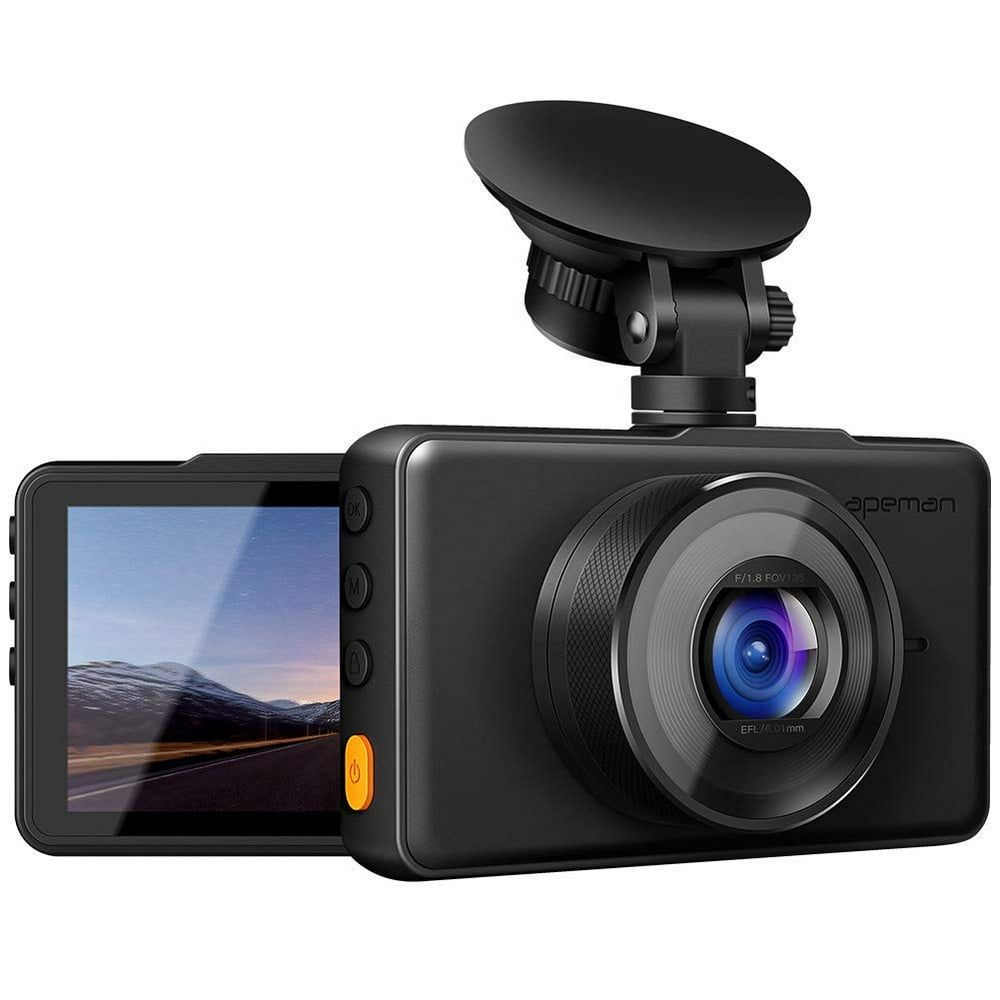 APEMAN Dash Cam 1080P FHD DVR Car Driving Recorder 3" LCD Screen 170