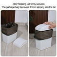 thumbnail image 5 of Tyminin White 4.2 Gallon Plastic Trash Bin with Swing Lid, Swing-Top Garbage Can, Set of 3, 5 of 7