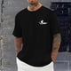 thumbnail image 2 of Camisetas de Manga Larga para Hombre Impresión de Algodón Cuello Redondo Moda Casual Camiseta de Manga Corta, Top de Verano Suave, 2 of 6
