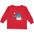 thumbnail image 3 of Inktastic Shark Dinner Boys or Girls Long Sleeve Toddler T-Shirt, 3 of 5