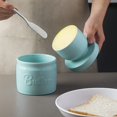 thumbnail image 5 of SWEEJAR Porcelain Butter Keeper Crock, French Butter Dish with Water Line, Ceramic Butter Container for soft butter (Turquoise), 5 of 6