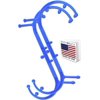 Body Back Buddy Classic Handheld Manual Massage Cane USA Made-Full Body Pressure & Trigger point massage tool for Deep Tissue Pain Relief -Dual Massage Hooks for Back, Shoulder, Neck (2-Pack)(Blue)