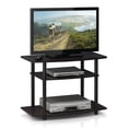 thumbnail image 3 of Pemberly Row Turn-N-Tube Wood 3-Tier TV Stand for TV up to 32" in Dark Walnut, 3 of 5