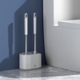 thumbnail image 5 of Innovative Wall-Mounted Silicone Toilet Brush Kit with TPR Soft Bristles and Extended Handle – Dual-Function "One Drag Two" Design for Efficient Bathroom Cleaning, Mold-Resistant and Hygienic Home, 5 of 5