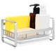 thumbnail image 1 of Soporte para esponja de cocina, organizador para fregadero, soporte para jabón, escurridor de esponja, estante de almacenamiento para fregadero con bandeja de drenaje, 1 of 8