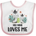 thumbnail image 3 of Inktastic Zebra My Mimi Loves Me Boys or Girls Baby Bib, 3 of 4