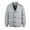 Gray, variant on Men's Casual Cotton Blend Cardigan Long Sleeve Shawl Collar Sweater Button Down Knitted Warm Tops with Pockets (L, Black)