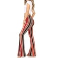 thumbnail image 2 of MOA Collection Women's High Waisted Print Soft Stretch Palazzo Flare Pants Leggings Pants, 2 of 6