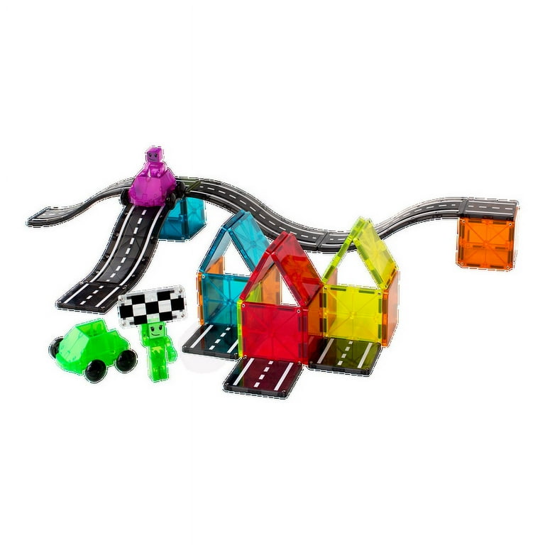 MAGNA-TILES® Downhill Duo 40-Piece Magnetic Construction Set, Ages