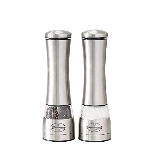 Electric Salt or Pepper Grinder Battery Operated, Stainless Steel