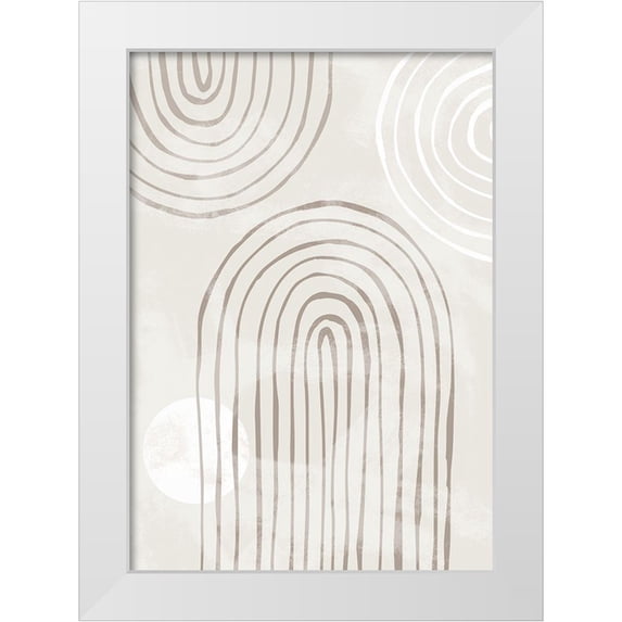 Artographie Studio 18x24 White Modern Wood Framed Museum Art Print Titled - Arch by Hand 008