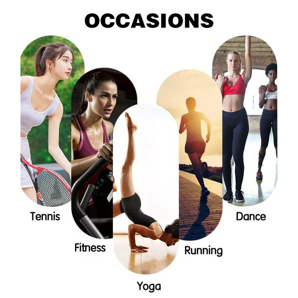 tssuouriy Sports Bra For Women Shockproof Compression Fit Nylon Breathable  Woman Tops Yoga Bras White S