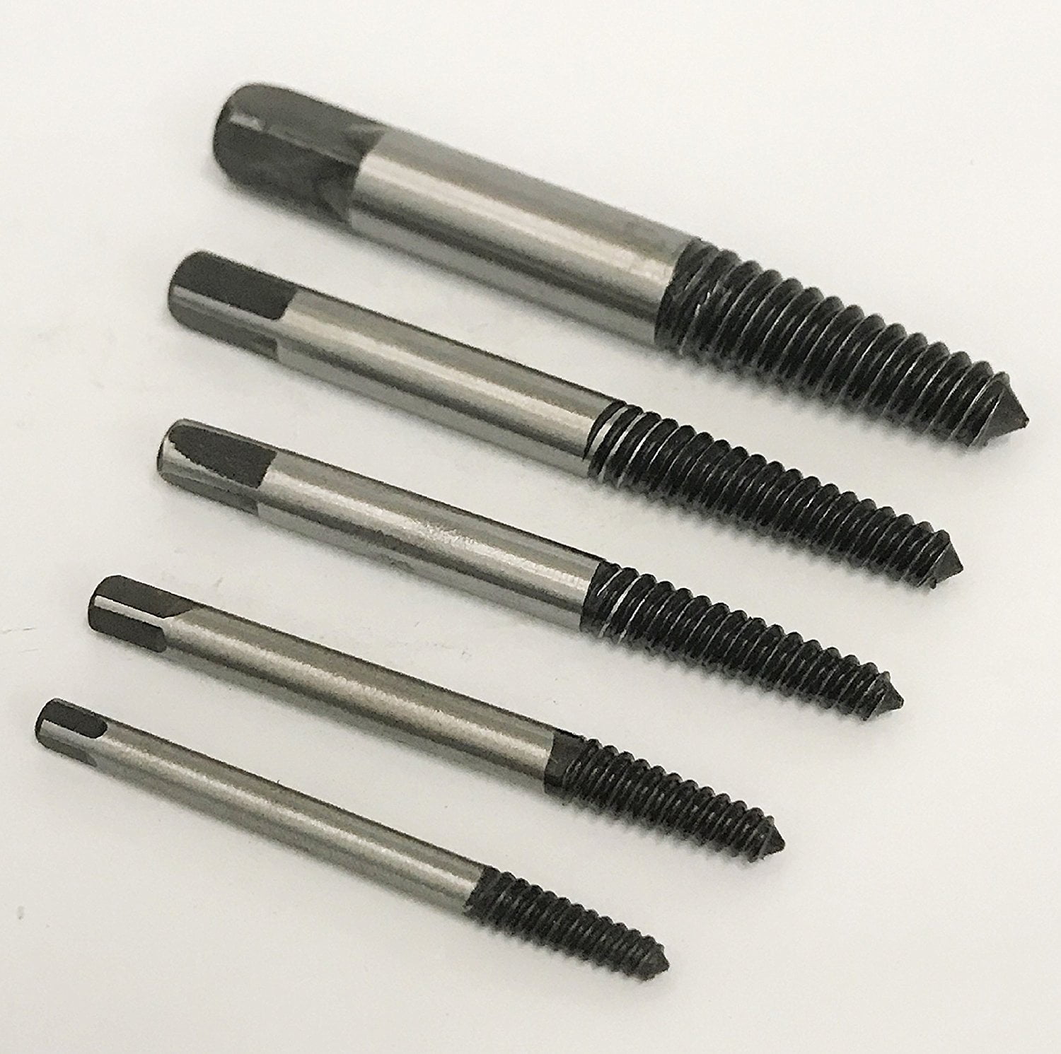 5pc BOLT SCREW REMOVER BROKEN EXTRACTOR KIT EZ EASY OUTS OUT STUD REVERSE THREAD, WennoW 5pc