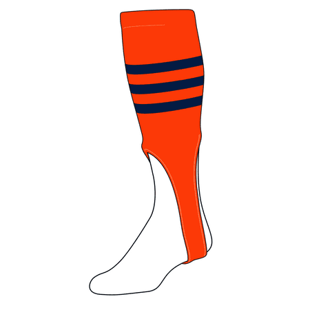 

TCK Baseball Stirrups Large (300B 9in) Orange Navy