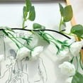 thumbnail image 5 of 2pcs White Silk Rose Vine Garland Artificial Fake Flowers with 69 Heads for Home Wedding Arch Floral Decorations, 5 of 5