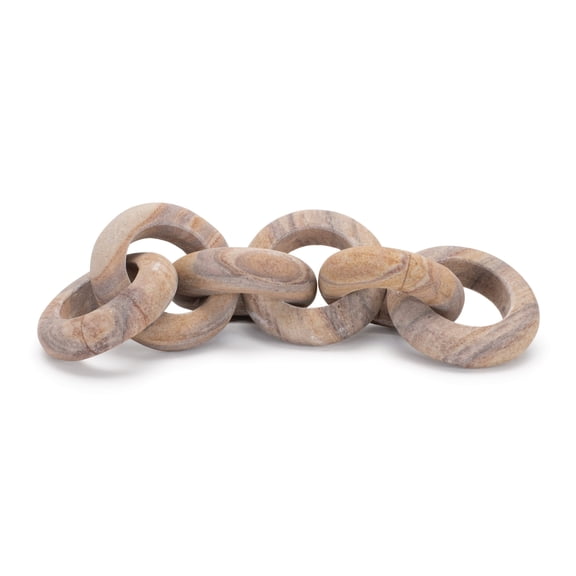 Melrose Six Link Chain Sandstone Decoration - 11"