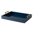 thumbnail image 3 of Kate and Laurel Lipton Decorative Serving Tray with Polished Metal Handles, 3 of 6