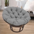 thumbnail image 1 of Cojín para asiento de Patio perfecl 60x60cm almohadillas redondas lavables extraíbles Gris oscuro, 1 of 8