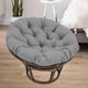 thumbnail image 1 of Cojín para asiento de Patio perfecl 60x60cm almohadillas redondas lavables extraíbles Gris oscuro, 1 of 8