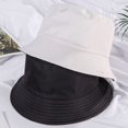 thumbnail image 2 of CoCopeaunts Summer Bucket Hat Solid Color Double Side Basin Hat Men Casual Fashion Sunscreen Packable Big Fisherman Hat, 2 of 8