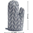 thumbnail image 5 of HEETLY Pot Holders and Oven Mitts Set, 4 Piece Cotton Oven Mitts and Potholders, Heat Resistant 392°F, Kitchen Mittens for Cooking Baking Grilling, 5 of 8