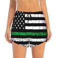 thumbnail image 2 of Goofa American Flag Printed Women 2 in 1 Running Shorts,Quick Dry Athletic Workout Shorts,High Waisted Athletic Shorts with Liner Pockets-Large, 2 of 7