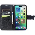 thumbnail image 2 of Compatible with iPhone 14 Pro Max Case Glitter Bling with Card Holder and Stand Leather Flip Wallet Diamond Butterfly Protective Case for iPhone 14 Pro Max 6.7 inch Crystal Black, 2 of 14