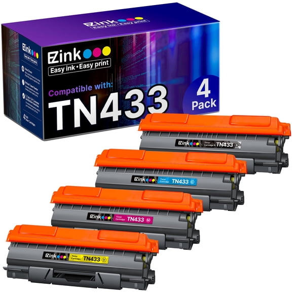 Cartucho de tóner E-Z Ink TN433 compatible con impresora Brother
