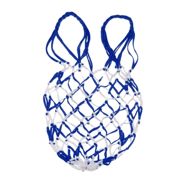 Bolsa de Baloncesto, Fabricado en Material Poliéster de Malla de Nylon, Azul blanco Sunnimix Bolsa de malla de malla