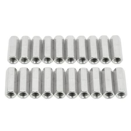 Threaded Rod Connector,20 Pcs Hex Coupling Hex Coupling Nut Stainless ...