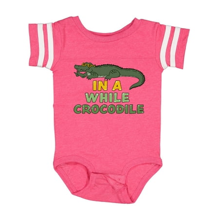 

Inktastic In a While Crocodile with Cool Green Crock in Sunglasses Gift Baby Boy or Baby Girl Bodysuit