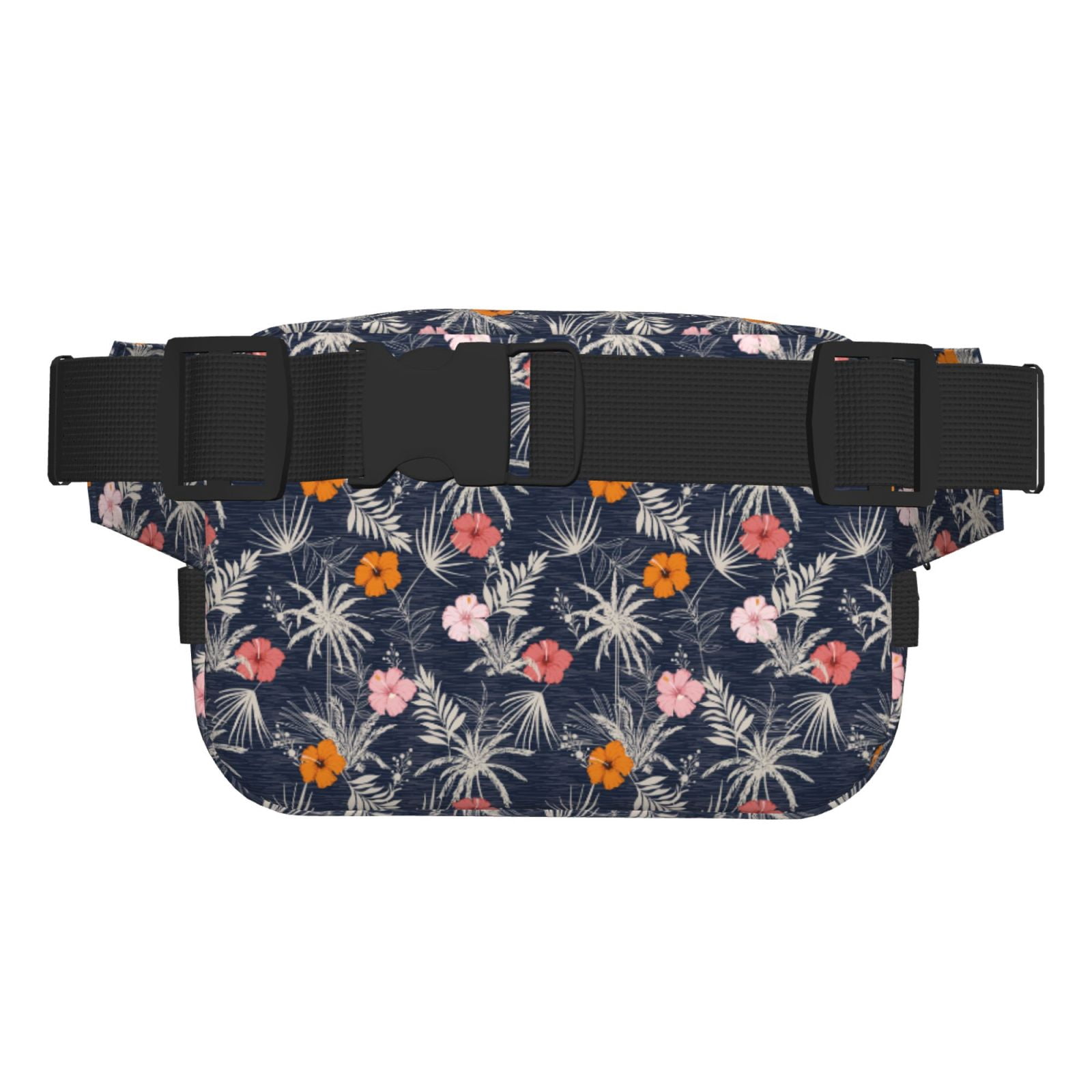 Hirioo Hawaiian Style for Double Layer Waist Bag Adjustable Fanny Pack For Travel Running Hiking