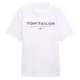 thumbnail image 1 of TOM TAILOR Camiseta para hombre - camiseta estampada, cuello redondo, corte recto, algodón Blanco 2XL (XX-Large), 1 of 6
