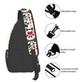 thumbnail image 5 of Dog Paw Print Sling Bag Backpack Unisex Crossbody Shoulder Daypack Chest Bag For Women Men Hiking Travel Sport, 5 of 9