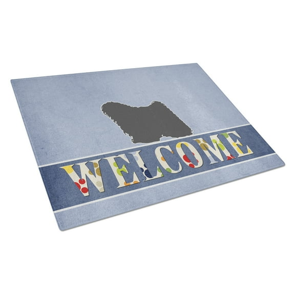 Puli Welcome Glass Cutting Board Large