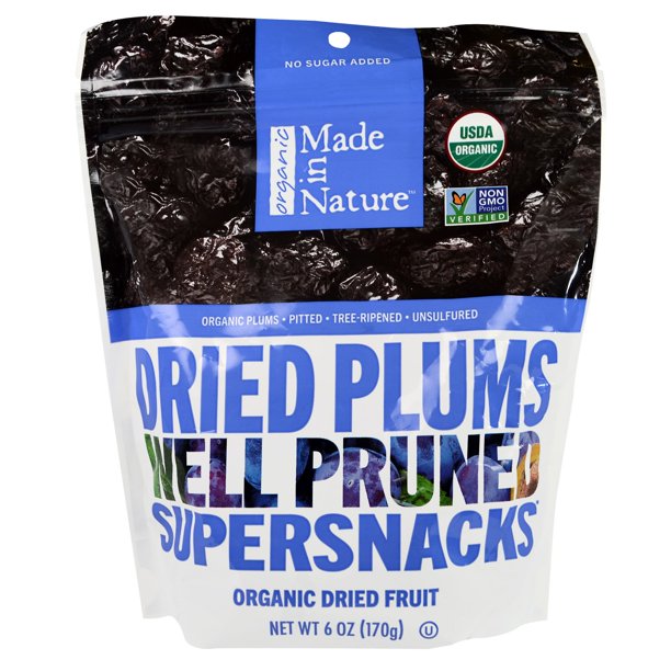 Made in Nature, Organic Dried Plums, Well Pruned Supersnacks, 6 oz
