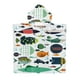 thumbnail image 2 of Toalla de playa, toallas de baño para niños, toalla de playa con capucha, toalla de playa cambiante, toalla de playa usable para nadar, 2 of 3