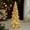 B, variant on Lekihaqq 3 Packs Vintage Illuminated Glass Christmas Tree LED Tabletop Decor Battery Operated Holiday Mantel Centerpiece Festive Glow Decorations for Home Party