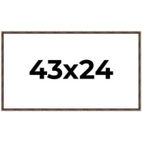 43x24 Frame Brown Bamboo with Dark Coffee/Walnut Finish | Solid Wood Picture Frame Width 0.75