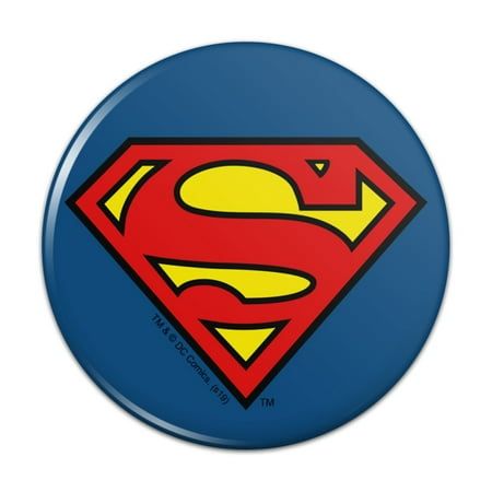 

Superman Classic S Shield Logo Kitchen Refrigerator Locker Button Magnet