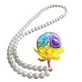 thumbnail image 1 of Bangcool Keychain Pendant Creative Faux Flower DIY Key Ring Pendant with Pearl Chain, 1 of 6